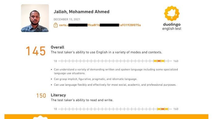 Buy Duolingo English Test Certificate Online